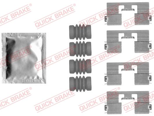 Комплектующие, колодки дискового тормоза QUICK BRAKE 1091818