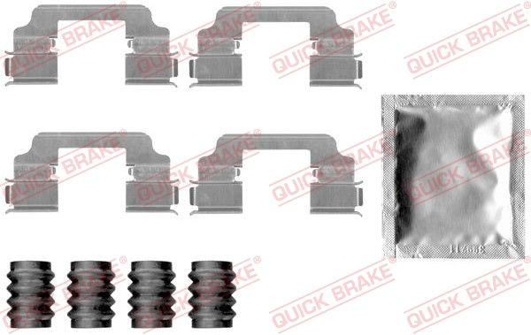 Комплектующие, колодки дискового тормоза QUICK BRAKE 1091826