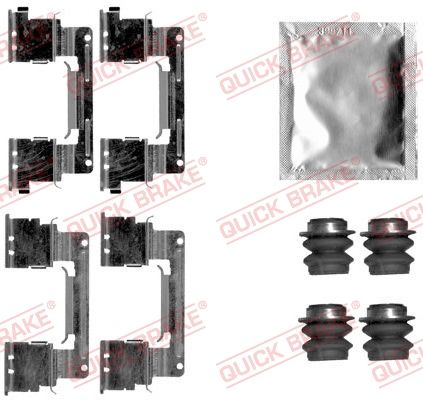 Комплектующие, колодки дискового тормоза QUICK BRAKE 1091838