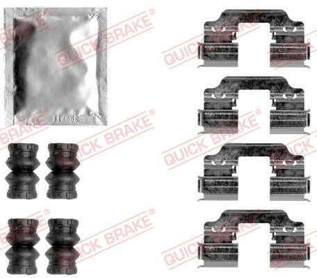 Комплектующие, колодки дискового тормоза QUICK BRAKE 1091858