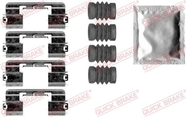 Комплектующие, колодки дискового тормоза QUICK BRAKE 1091875