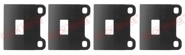 Противоскрипная пластина, тормозные колодки(задняя пластина) QUICK BRAKE W1214