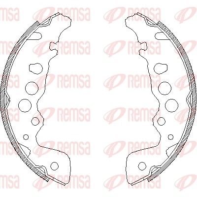 Тормозные колодки REMSA 404900