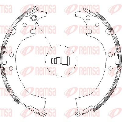 Тормозные колодки REMSA 408500