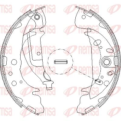 Тормозные колодки REMSA 408901