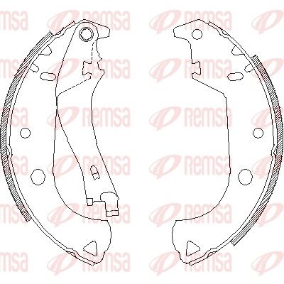 Тормозные колодки REMSA 412501