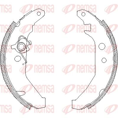 Тормозные колодки REMSA 418500