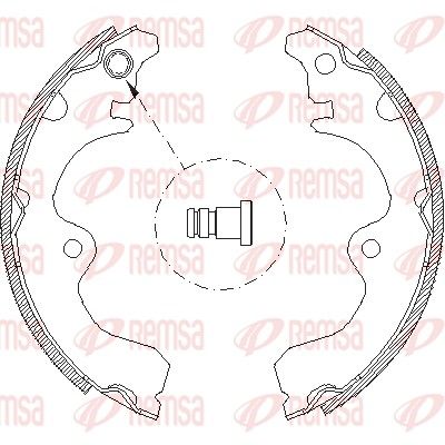 Тормозные колодки REMSA 433401