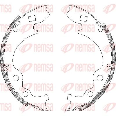 Тормозные колодки REMSA 436400