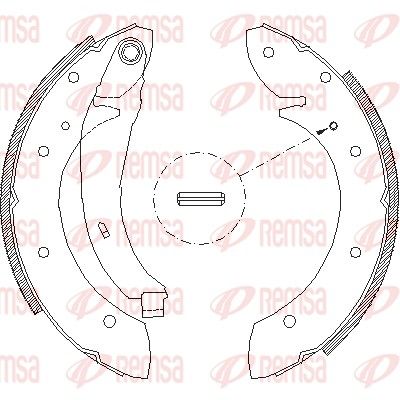 Тормозные колодки REMSA 439602