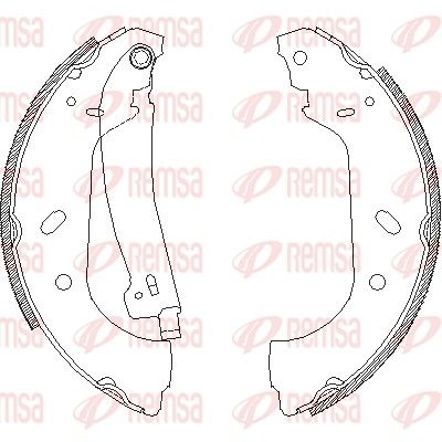 Тормозные колодки REMSA 441701