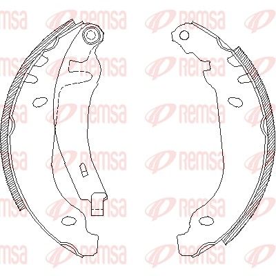 Тормозные колодки REMSA 450601