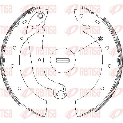 Тормозные колодки REMSA 451400