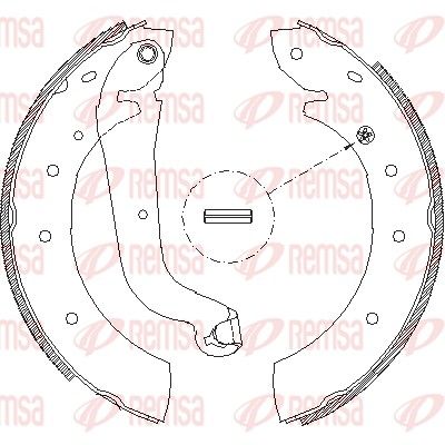 Тормозные колодки REMSA 451401