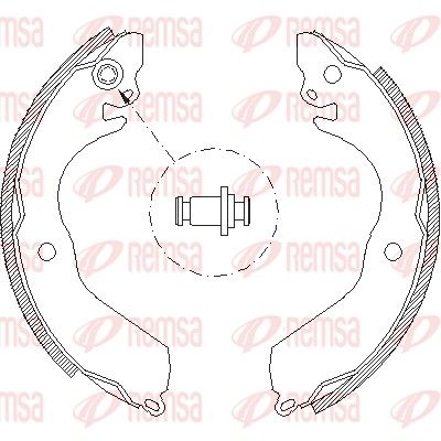 Тормозные колодки REMSA 464700