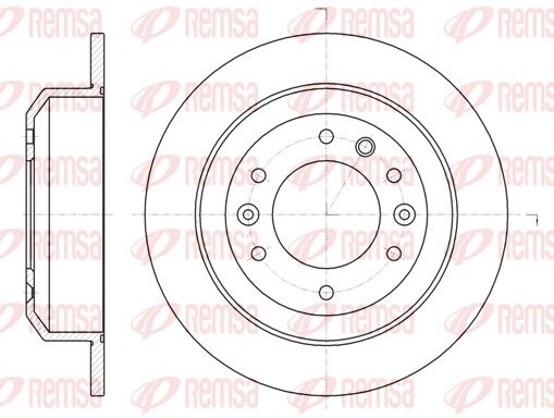 Тормозной диск REMSA 6102700