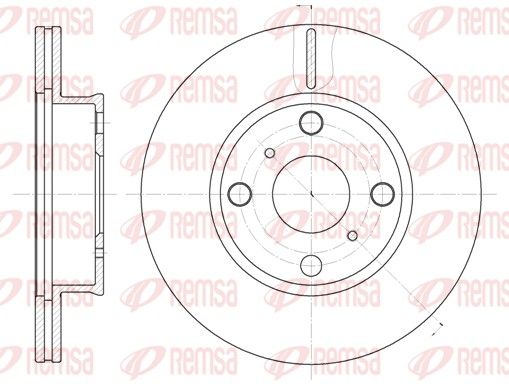 Тормозной диск REMSA 640210
