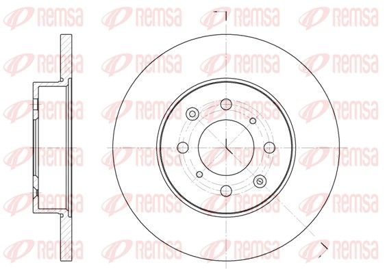 Тормозной диск REMSA 645100
