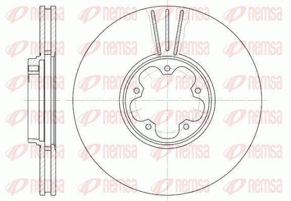 Тормозной диск REMSA 660810