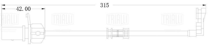 Сигнализатор, износ тормозных колодок TRIALLI PFS4173