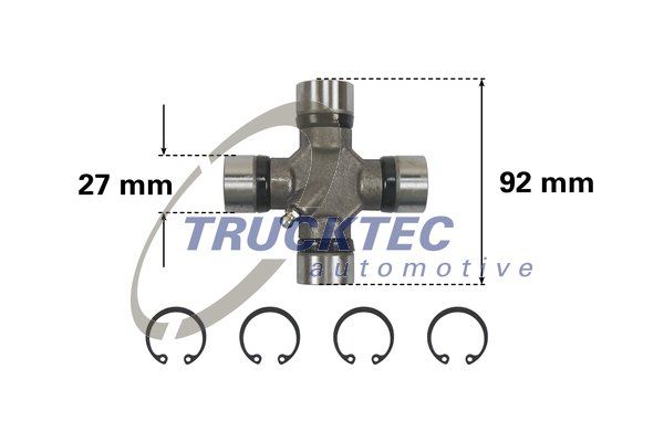 Шарнир, карданный вал TRUCKTEC AUTOMOTIVE 0234043