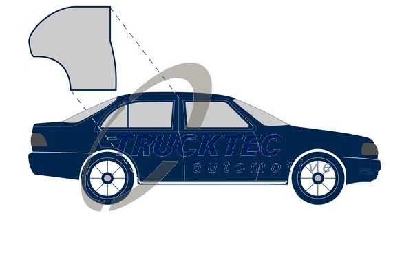 Уплотнение двери TRUCKTEC AUTOMOTIVE 0253047