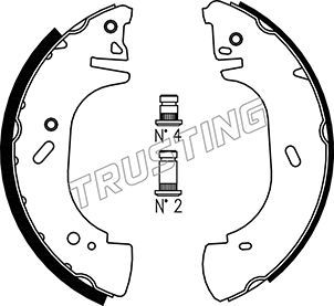 Комплект тормозных колодок TRUSTING 073171