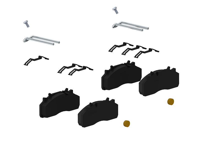 Комплект тормозных колодок, дисковый тормоз WABCO 12999737VT