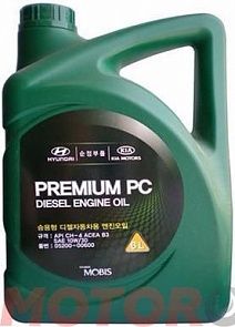 HYUNDAI/KIA Premium PC Diesel Engine Oil 10W-30 CH-4 6 л. HYUNDAI 0520000600
