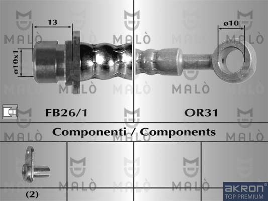 Тормозной шланг MALO 80274