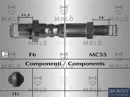 Тормозной шланг MALO 80949