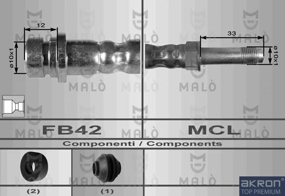 Тормозной шланг MALO 8645