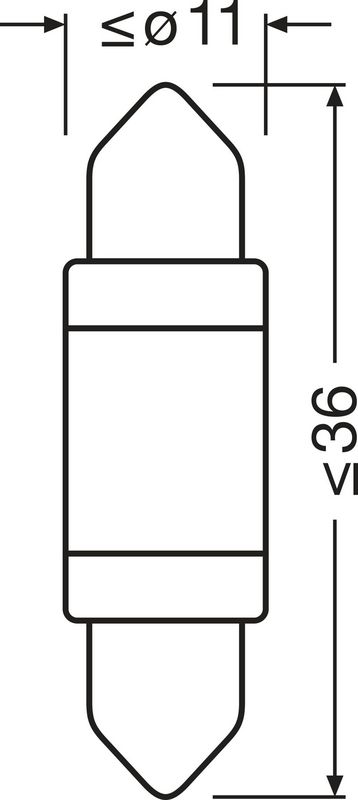 Лампа накаливания, oсвещение салона OSRAM 6418DWP1BL