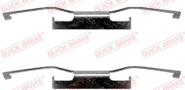 Комплектующие, колодки дискового тормоза QUICK BRAKE 1091011