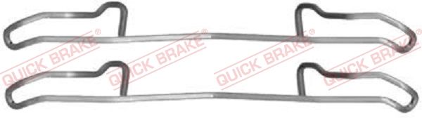 Комплектующие, колодки дискового тормоза QUICK BRAKE 1091100