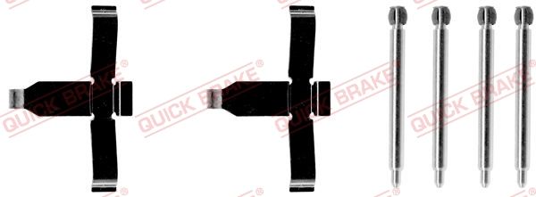 Комплектующие, колодки дискового тормоза QUICK BRAKE 1091127