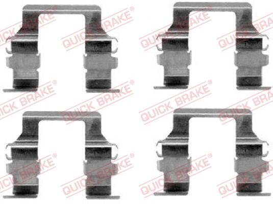 Комплектующие, колодки дискового тормоза QUICK BRAKE 1091164