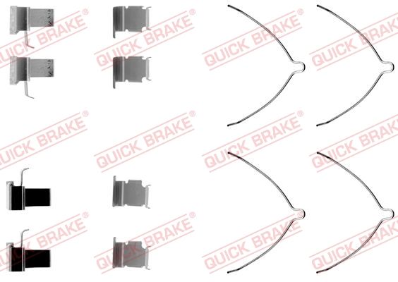 Комплектующие, колодки дискового тормоза QUICK BRAKE 1091261