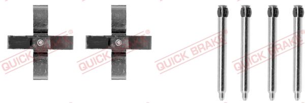 Комплектующие, колодки дискового тормоза QUICK BRAKE 1091266