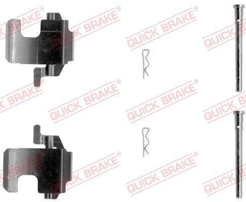 Комплектующие, колодки дискового тормоза QUICK BRAKE 1091273