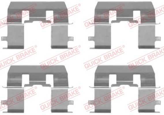Комплектующие, колодки дискового тормоза QUICK BRAKE 1091281