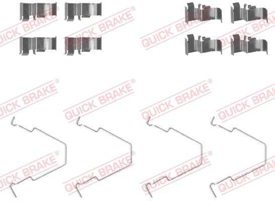 Комплектующие, колодки дискового тормоза QUICK BRAKE 1091652