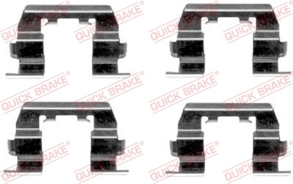 Комплектующие, колодки дискового тормоза QUICK BRAKE 1091669