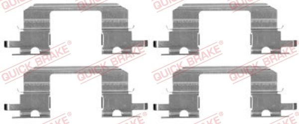 Комплектующие, колодки дискового тормоза QUICK BRAKE 1091672