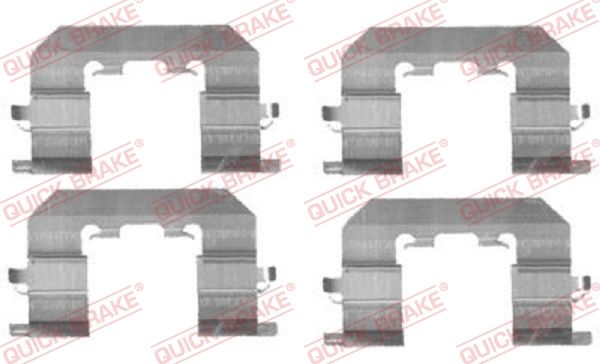 Комплектующие, колодки дискового тормоза QUICK BRAKE 1091723