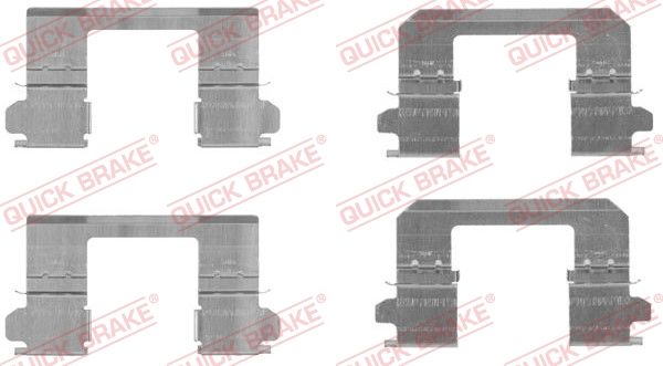 Комплектующие, колодки дискового тормоза QUICK BRAKE 1091736