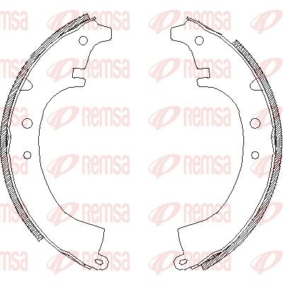Тормозные колодки REMSA 408700