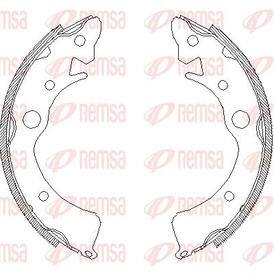 Тормозные колодки REMSA 409600