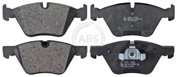 Комплект тормозных колодок, дисковый тормоз ABS 37551