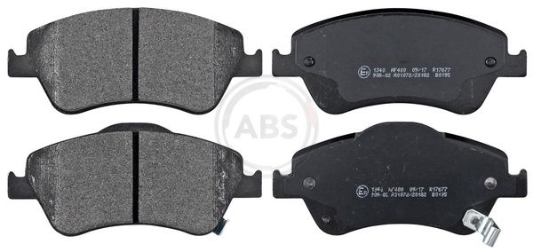 Комплект тормозных колодок, дисковый тормоз ABS 37620